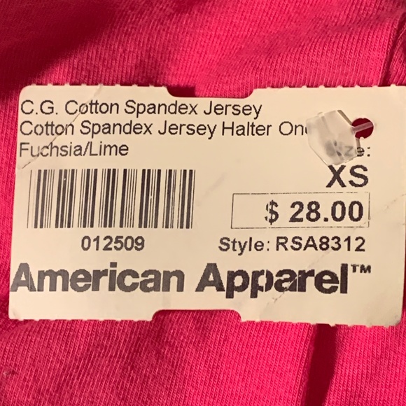 Lot of AMERICAN APPAREL -  Halter Bodysuit (NWT) Size XS,  plus pre-owned Tanks - Picture 11 of 13